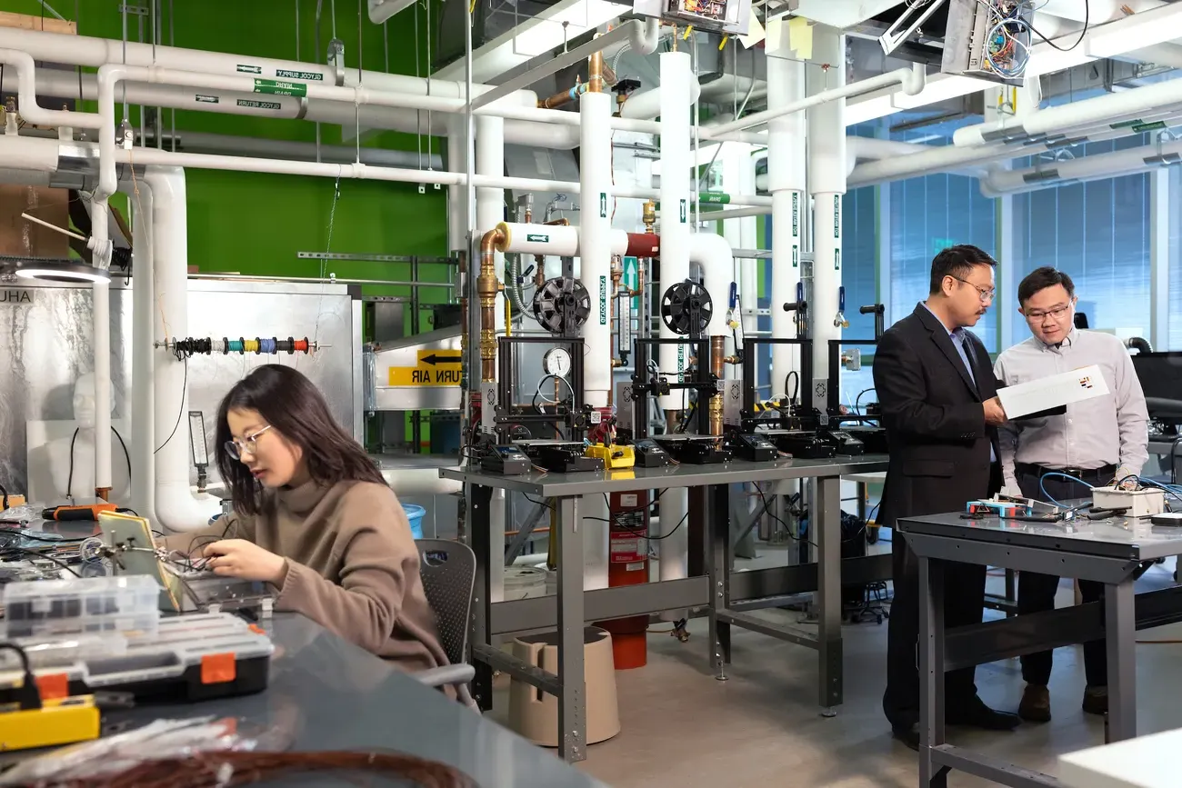 People conducting research in a lab.